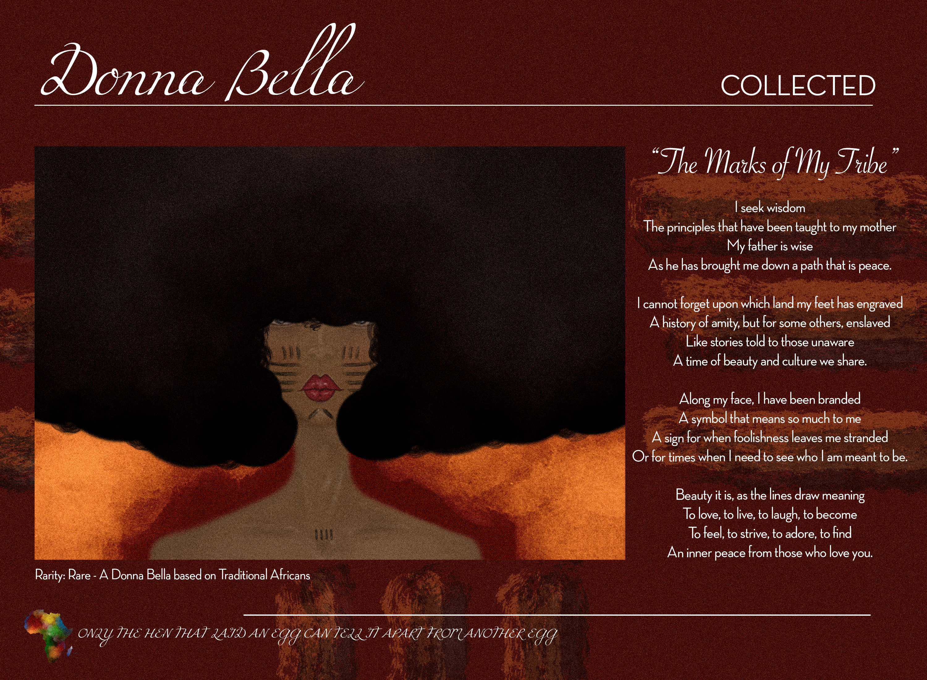 The Marks of My Tribe - Donna Bella - The Sold Collection