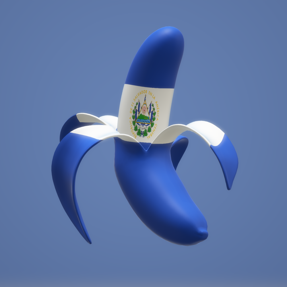 El Salvador Banana - 3D Crypto Banana Countries NFT