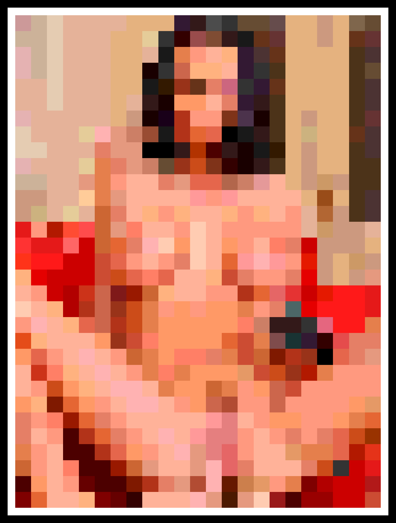 Nude Pinup Model Pixel Art picture