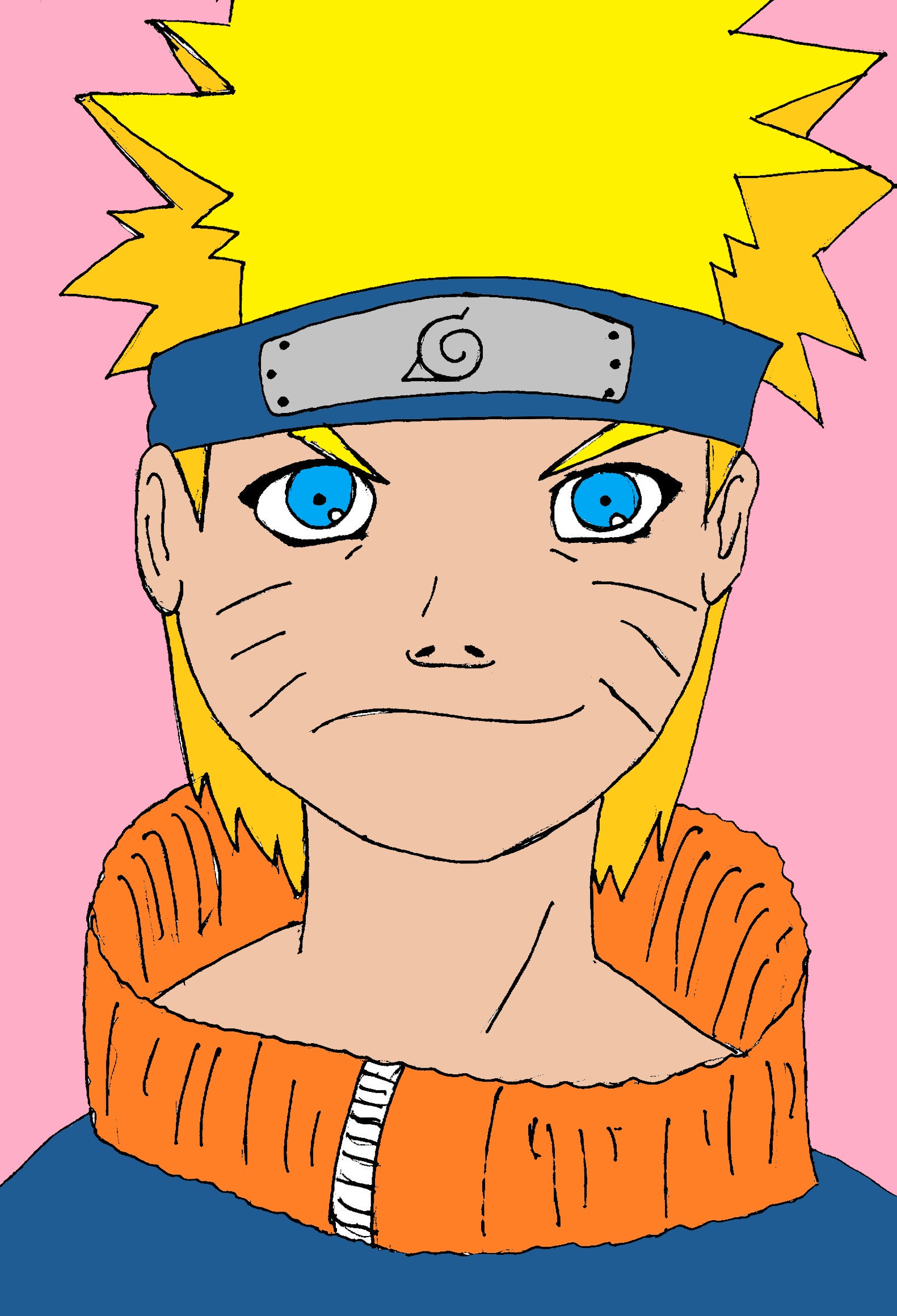 I made this drawing of Naruto Uzumaki : r/Naruto