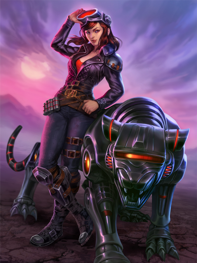 SMITE Renegade Awilix - Cyberpunk Art Collection