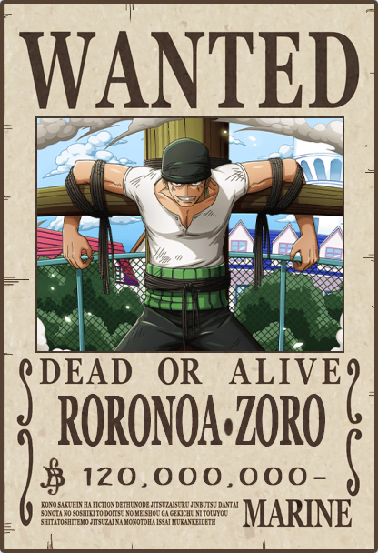 Zoro Santoryu - One Piece Poster