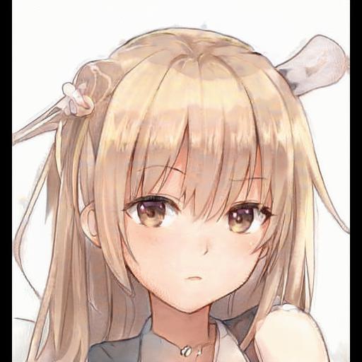 Brown to Blonde Anime Girl Hair