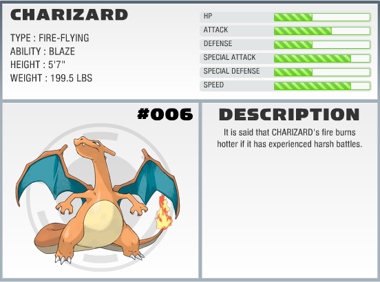 Charizard - #006 -  Pokédex