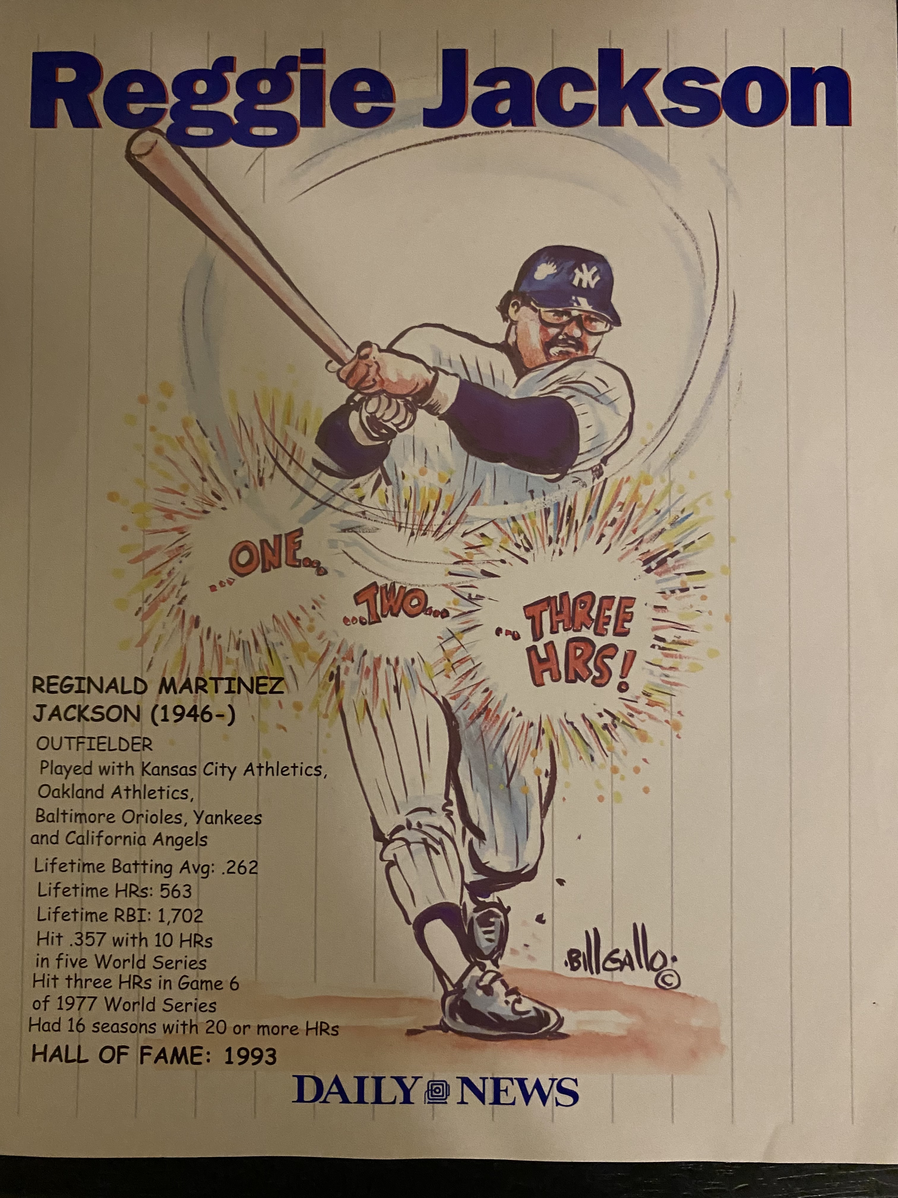 Reggie Jackson 2 - Rare New York Yankee Legends