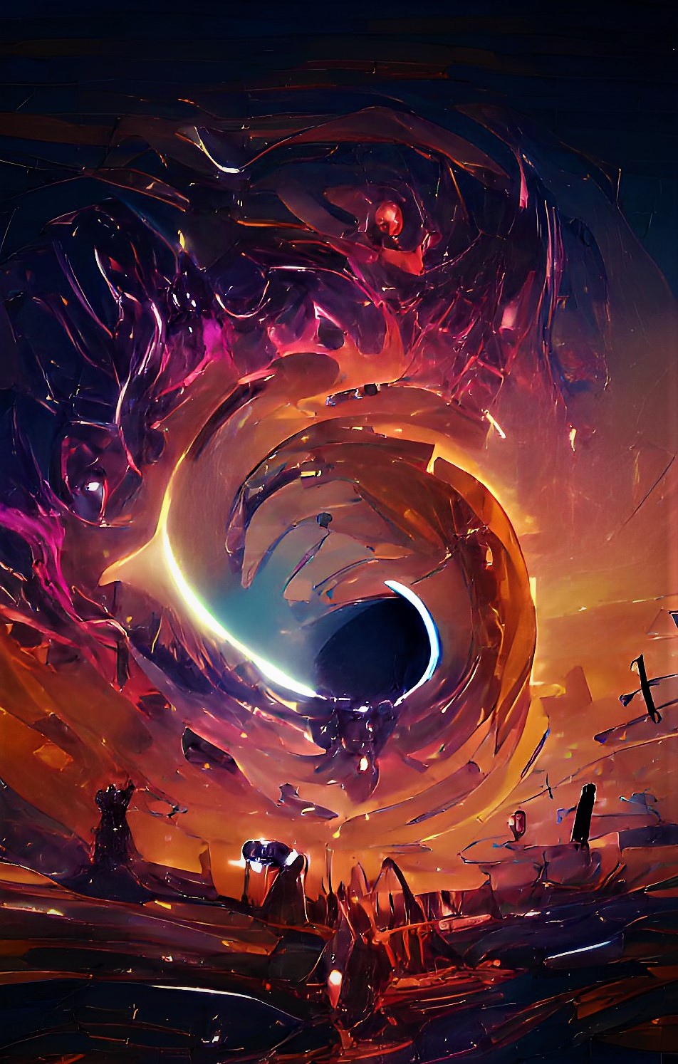 black hole dragon wallpaper