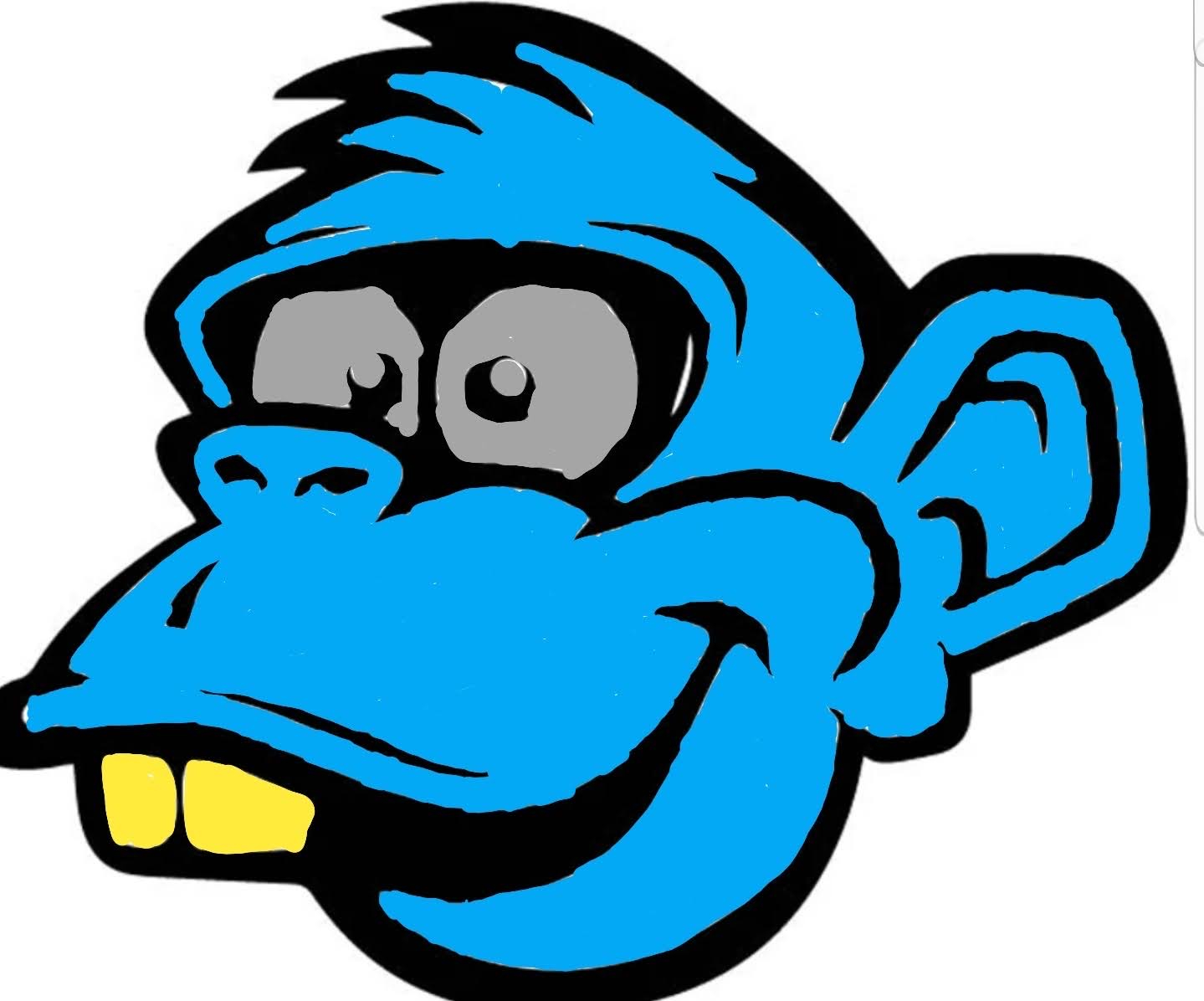 Blue Monkey with Gold Teeth - BaddKarma's Original Drawings | OpenSea Blue Monkey with Gold Teeth - BaddKarma's Original Drawings | OpenSea