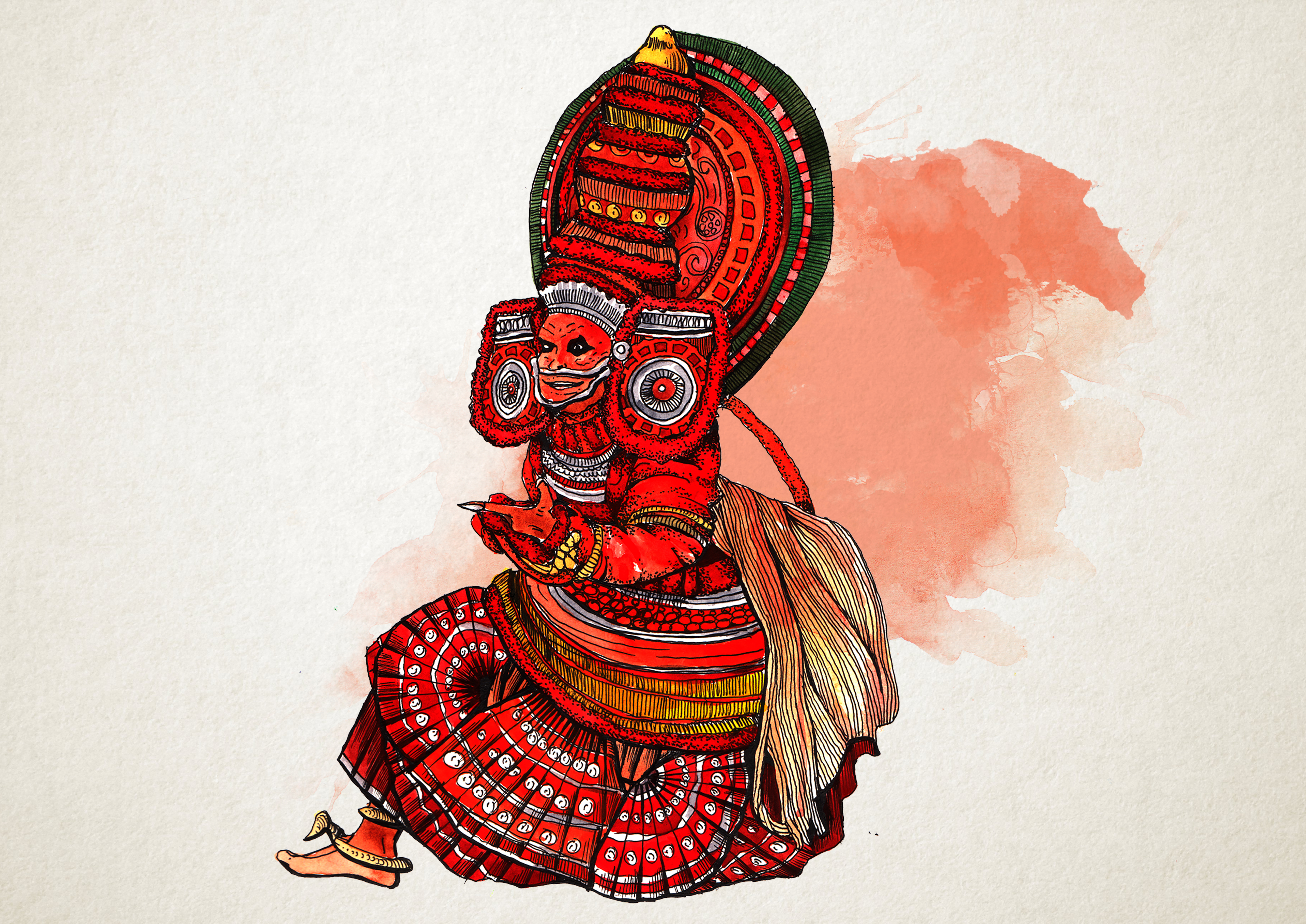THEYYAM A TRADITIONAL DANCE FORM OF KERALA Stock Photo  Alamy