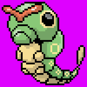 Pokemon Caterpie Pixel Art (Small)