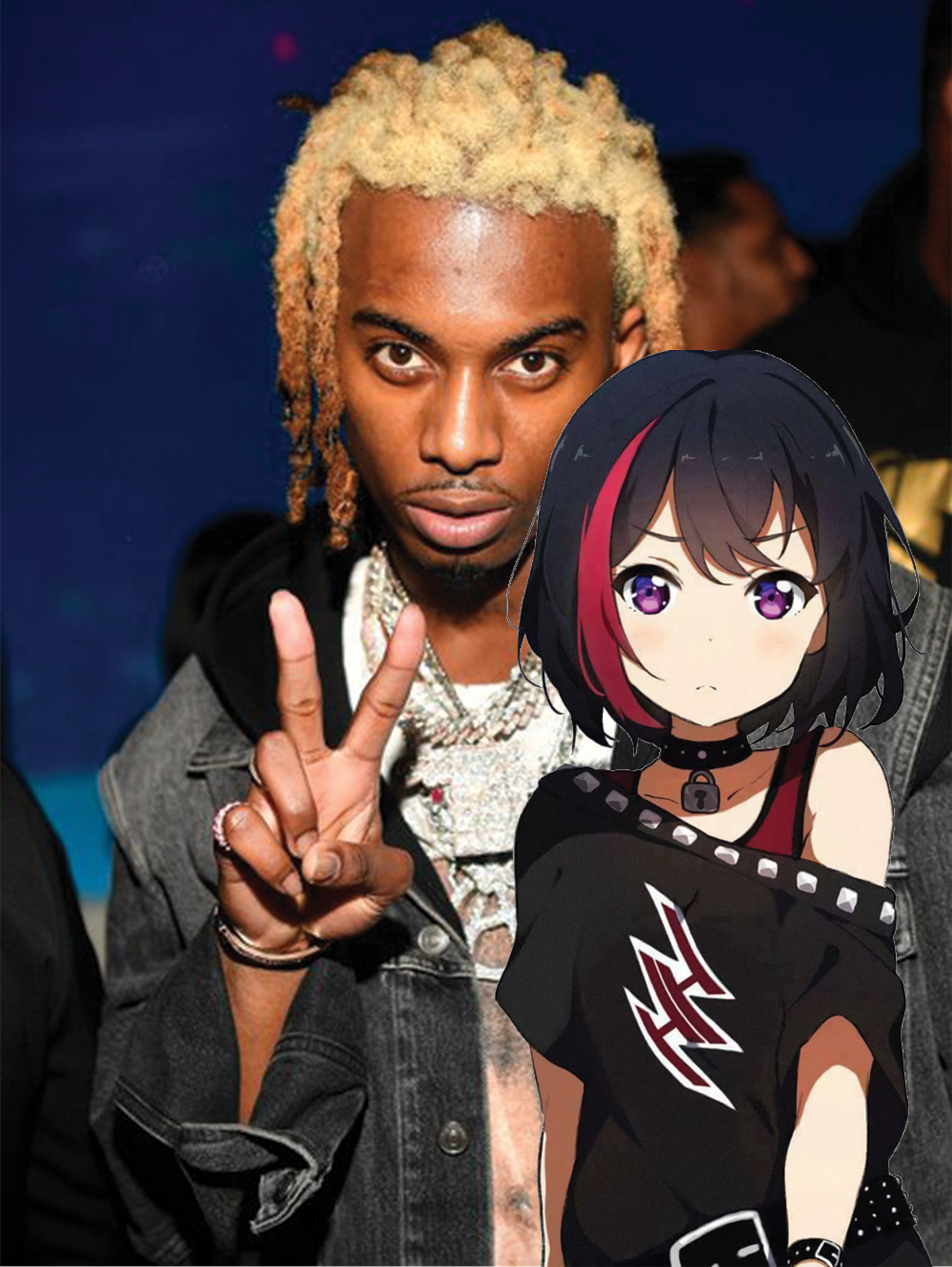 Anime girl wtih Carti (Playboi Carti) - Stoopas Meme NFT