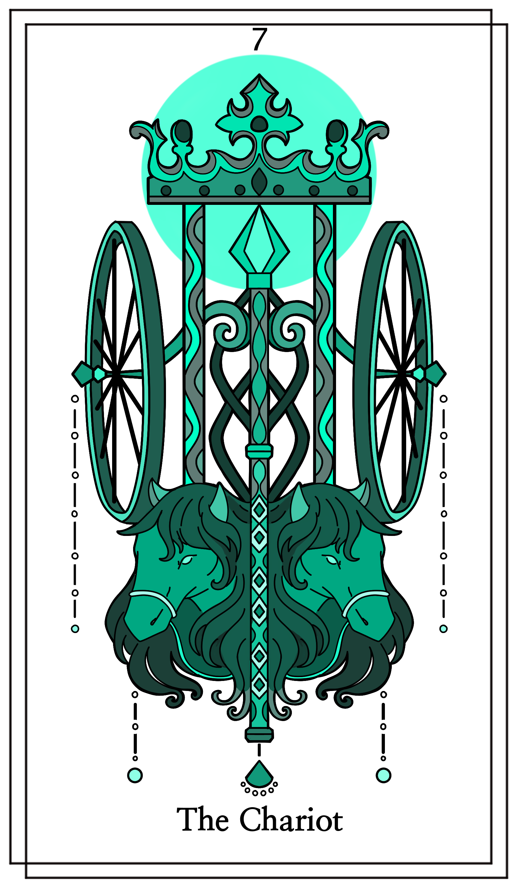 Buy The Chariot Tarot Card Design Digital Download for Tattoo and Online  in India  Etsy