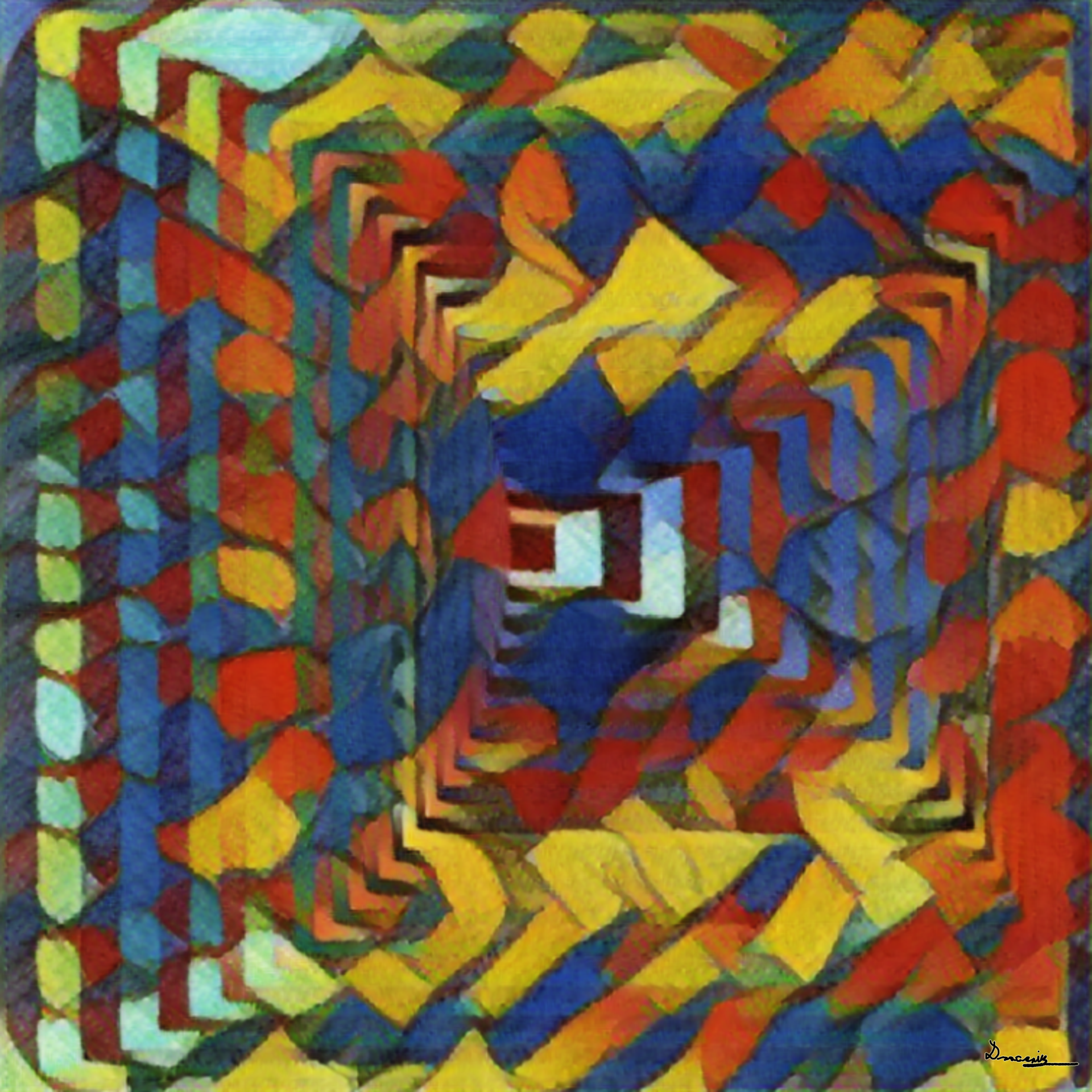 Victor Vasarely, Vonal-Stri (1975)