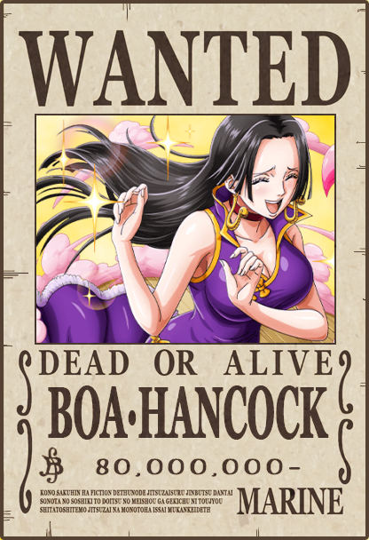 Boa Hancock #1 - One Piece Wanted Posters Collection