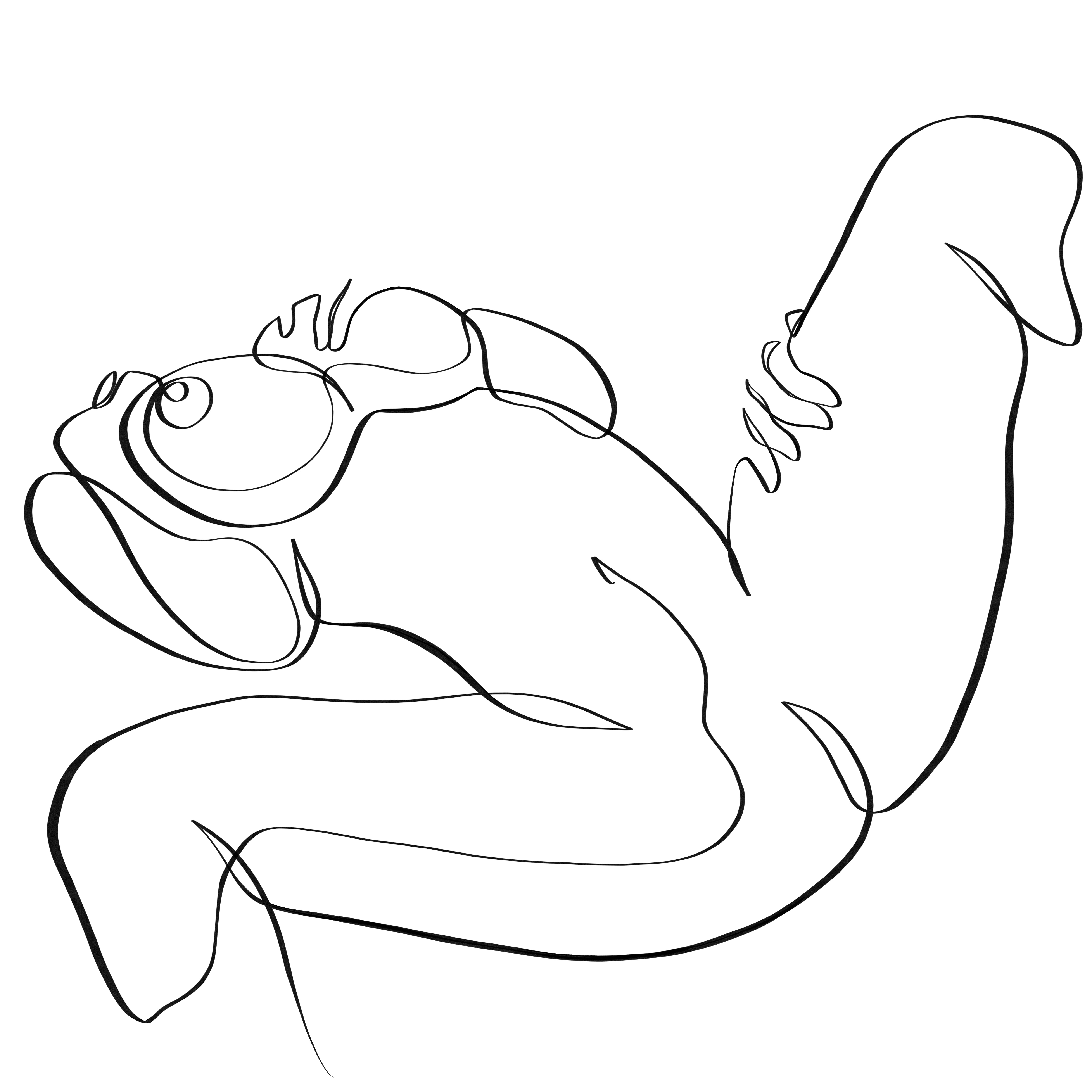 Spork sex position one line art #32 - Erotic Originals | OpenSea