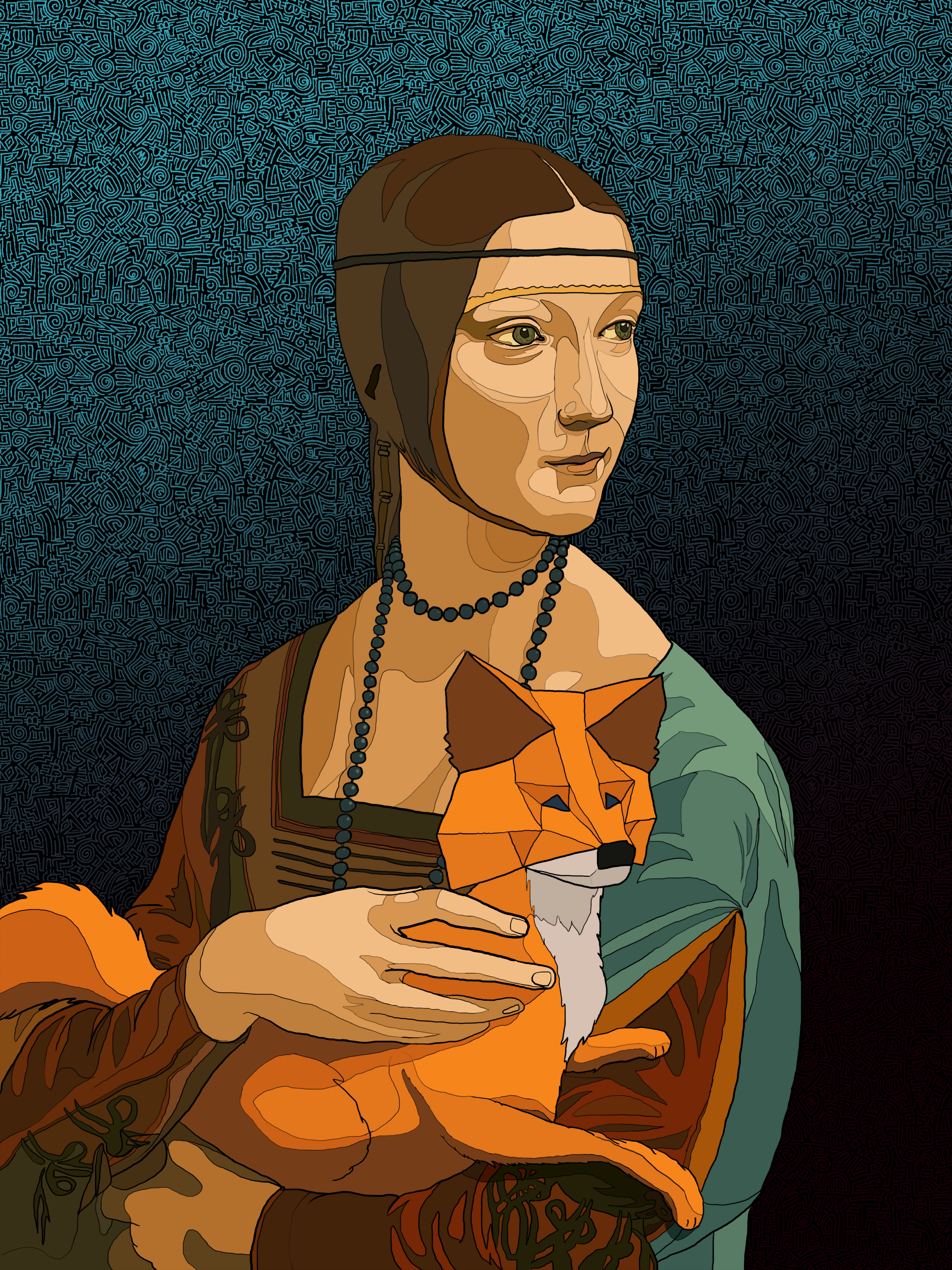 lady with a fox