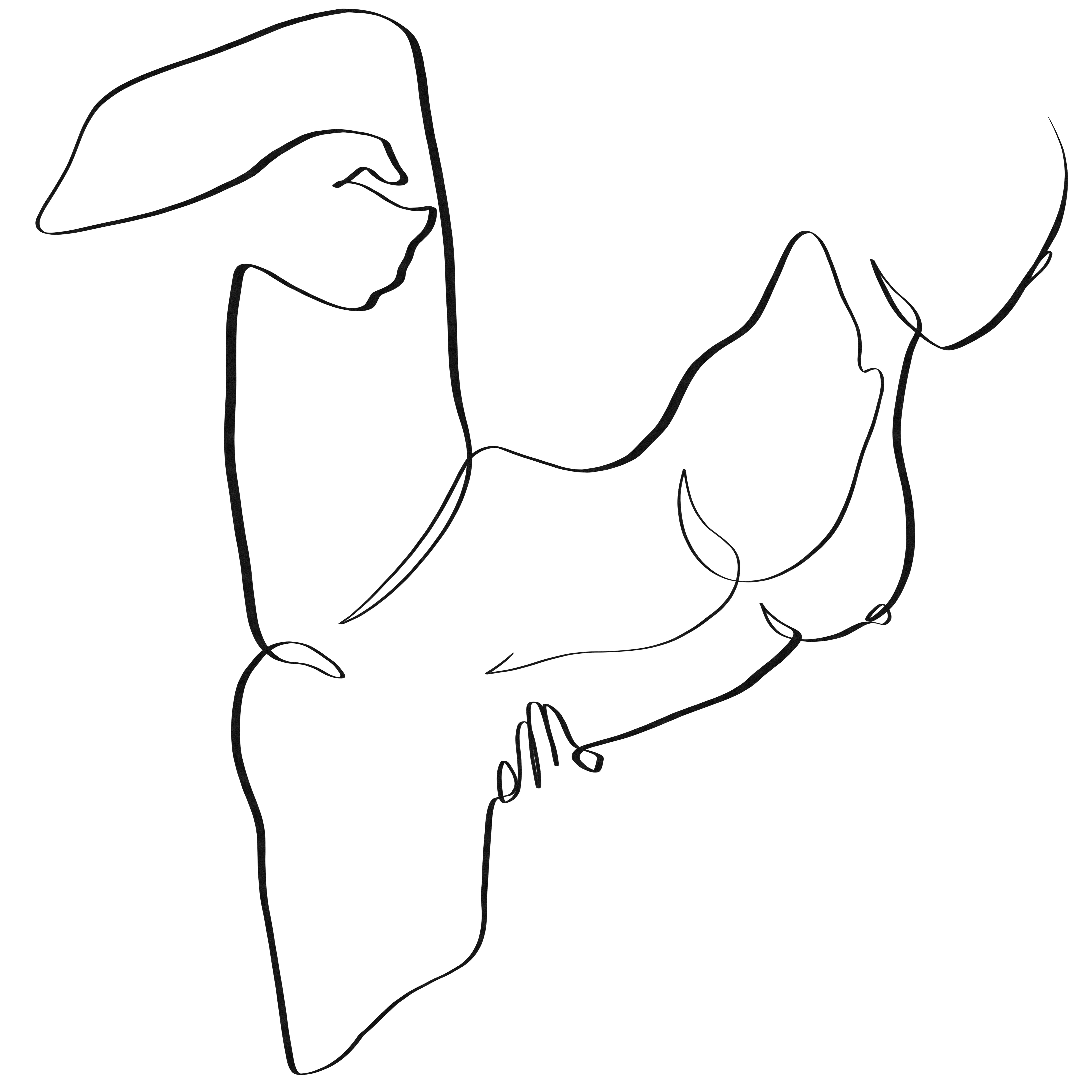 Ballerina sex position one line art #25 - Erotic Originals | OpenSea