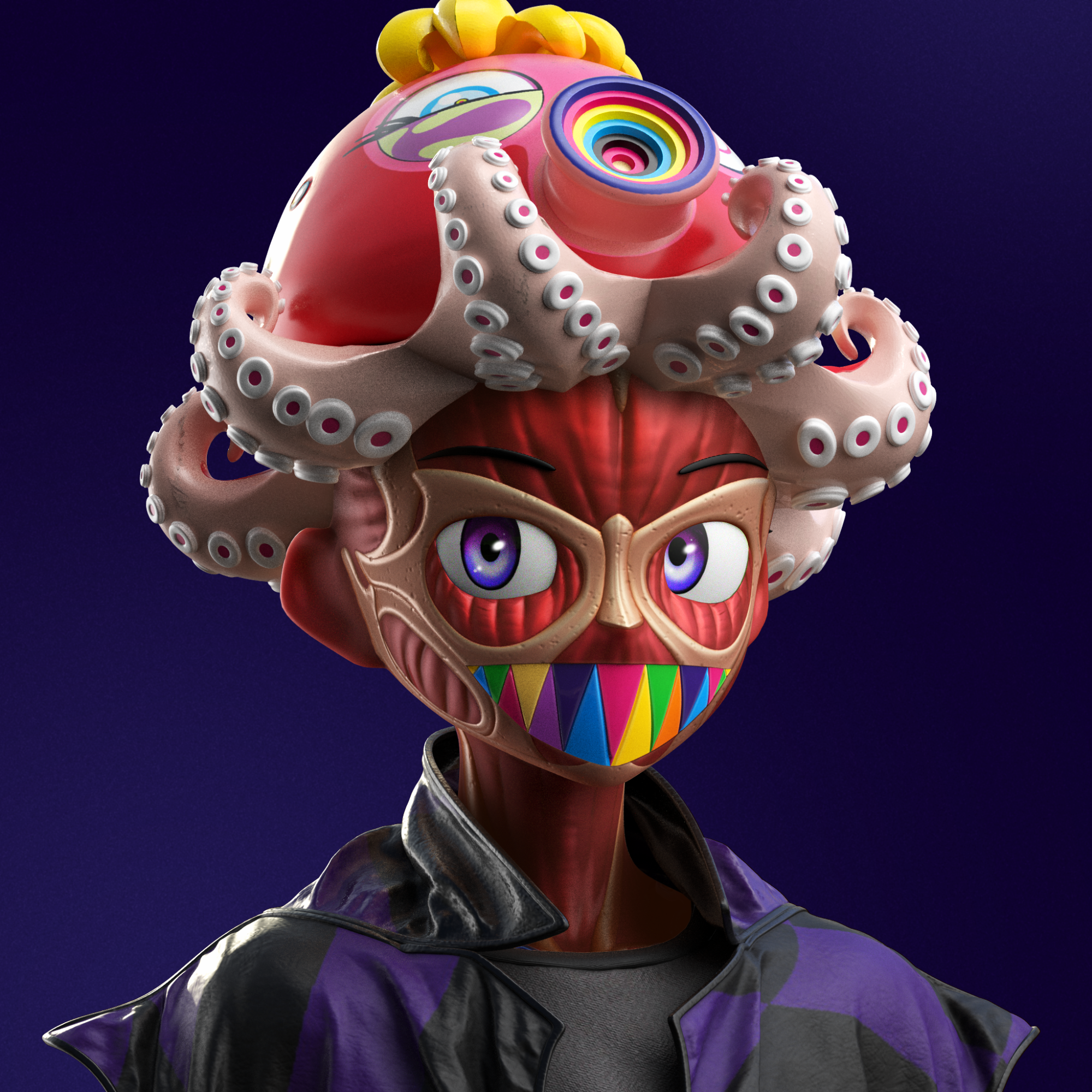 CLONE X × TAKASHI MURAKAMI #1 村上羅漢 ポスター 8月3日(木)12時よりWEBショップにて、第1弾村上隆エディション