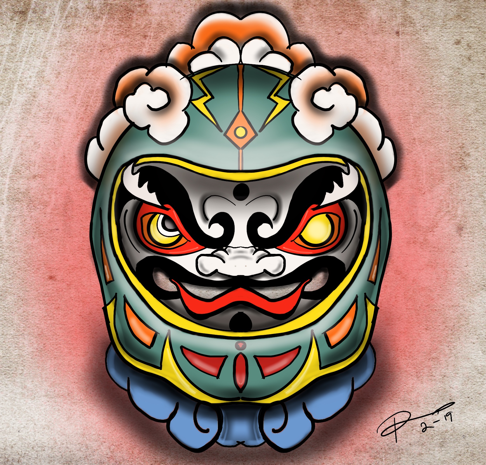 Athenas Tattoo  Oriental Daruma doll tattoo ideas pm  Facebook