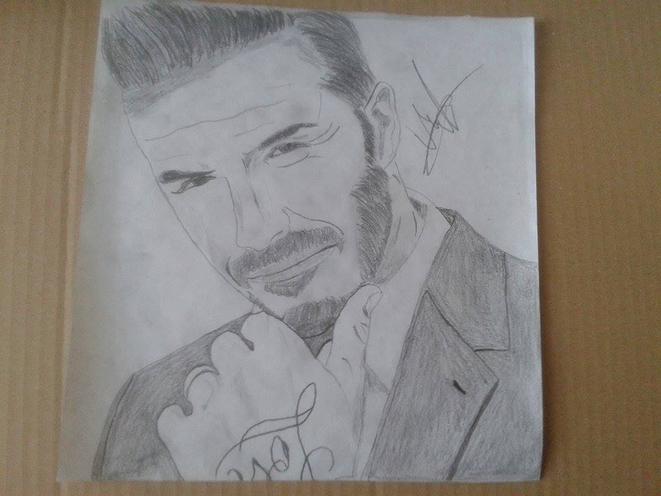 Henry Fraser on X My latest mouth drawing Only able to draw using my  mouth This time its the legendDavid Beckham httptcowgRhkAwamw   X