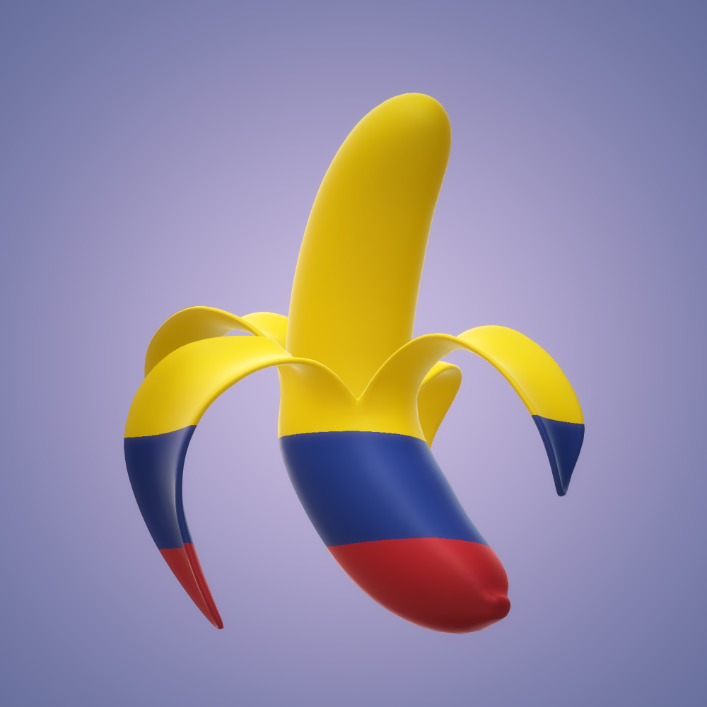 El Salvador Banana - 3D Crypto Banana Countries NFT