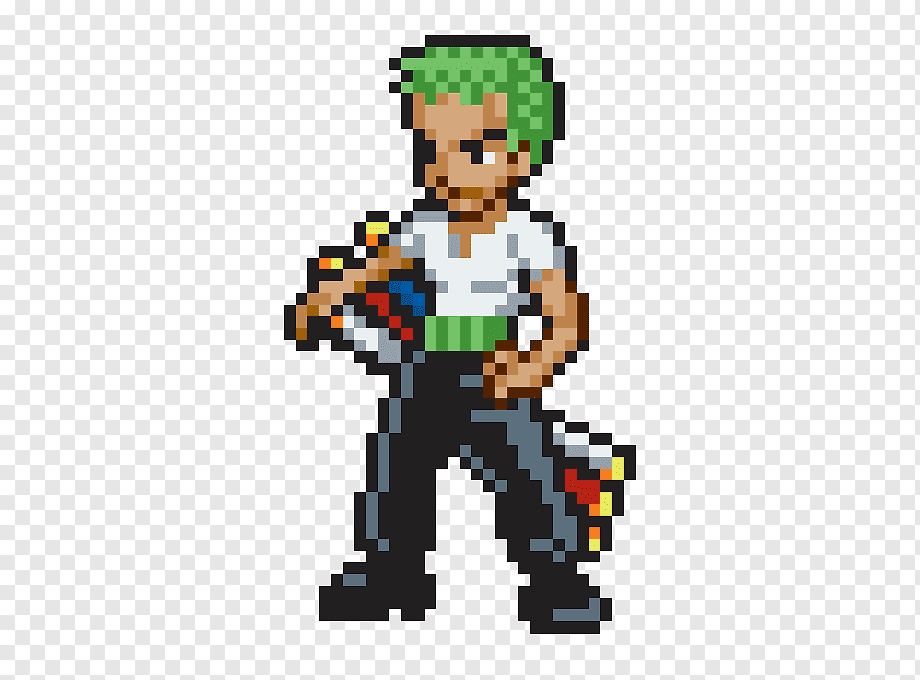 Roronoa Zoro - pixel graphs