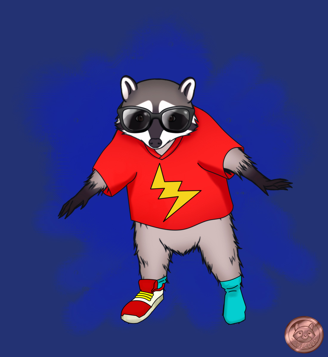 T pose Racoon Meme NFT - Collection