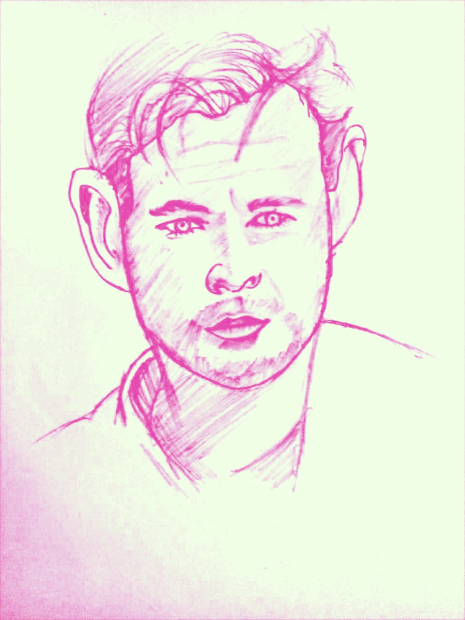 Chris hemsworth sketch with pencil by kumarrart on DeviantArt