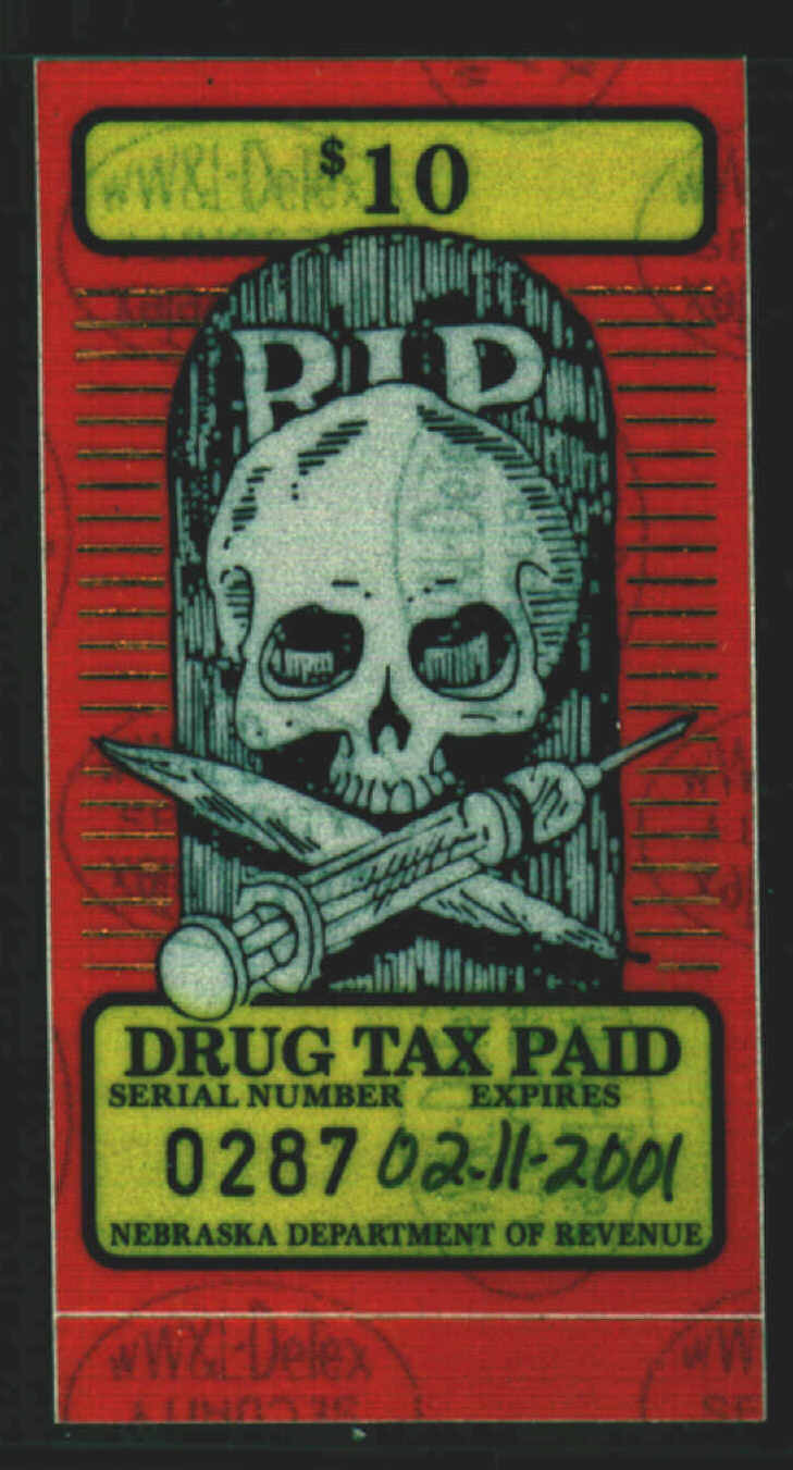 Nebraska Drug Tax Stamp Cannabis Tax Stamps OpenSea