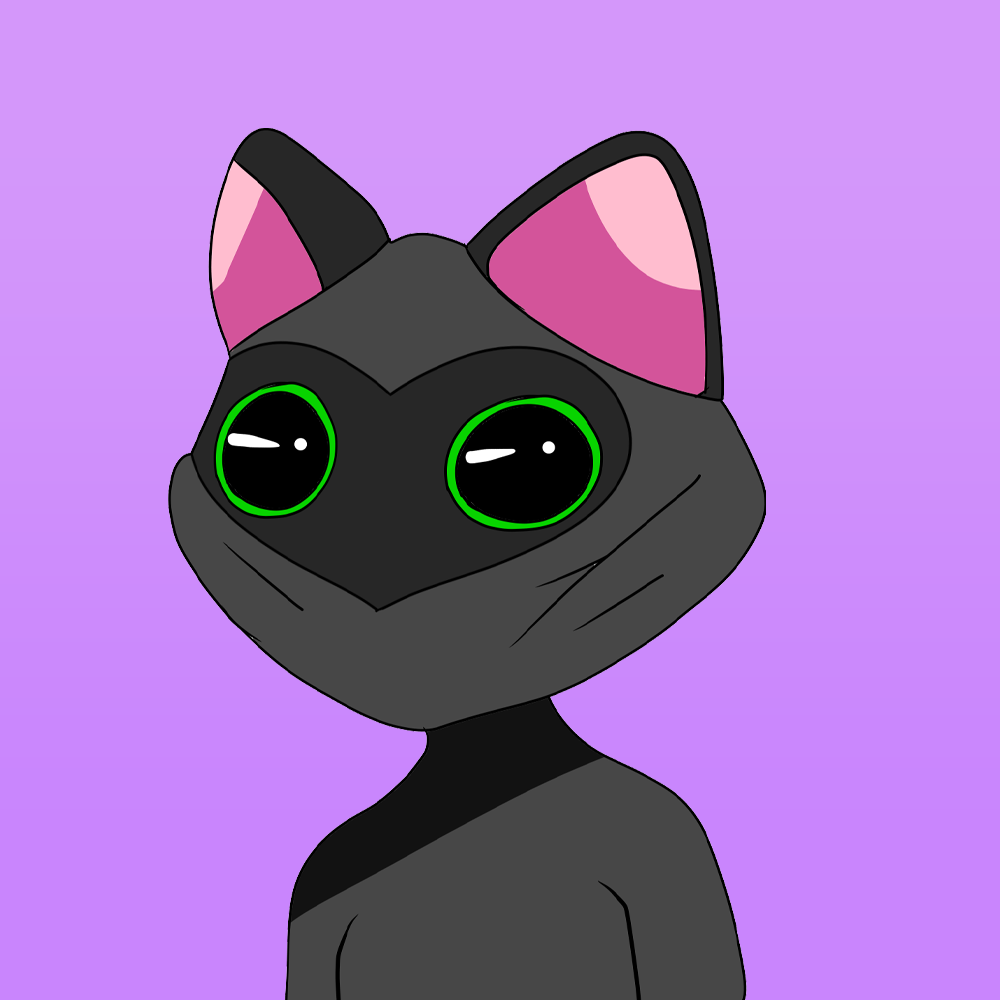 Ninja Cat Cute Black Cat NFT #6 - Crypto Ninjas Nft | OpenSea