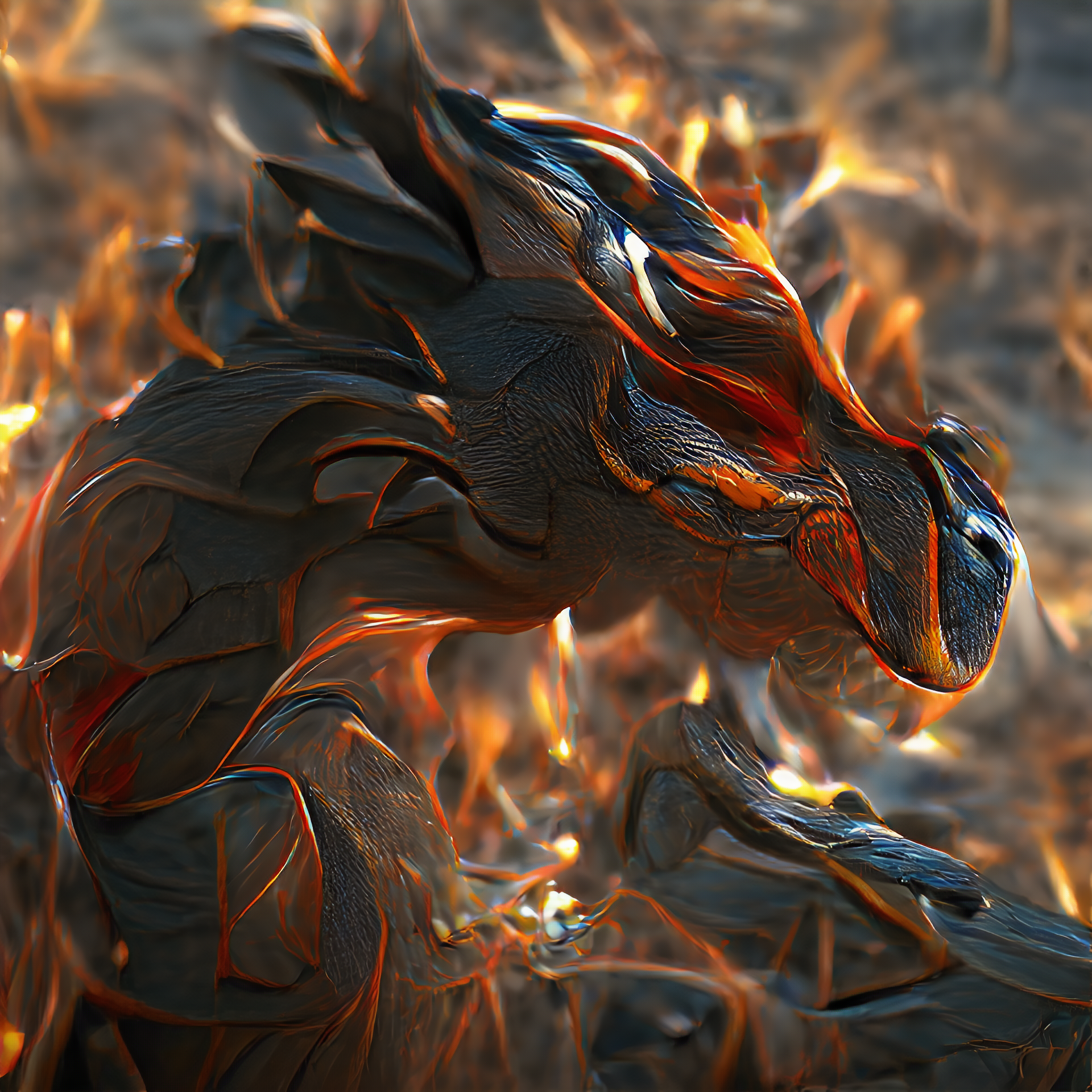 Elemental Dragon #4 - Wood Dragon - Elemental Dragons By Konom