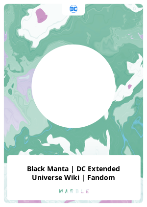 Black manta, Wiki