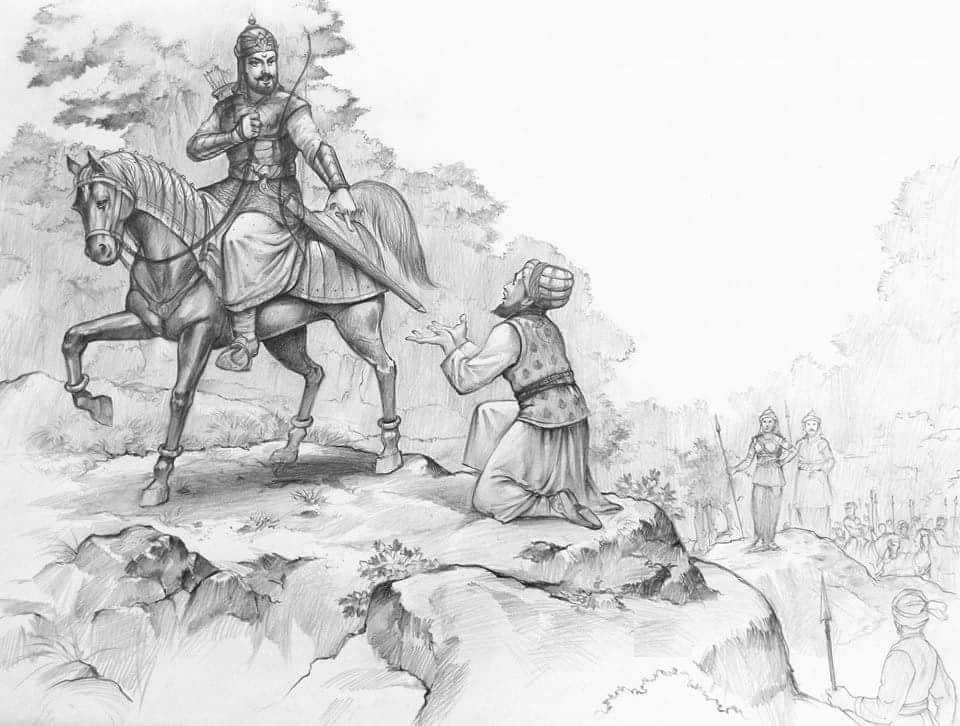 Secular king Shivaji Maharaj Drawing by Vishwas Nagmode  Fine Art America
