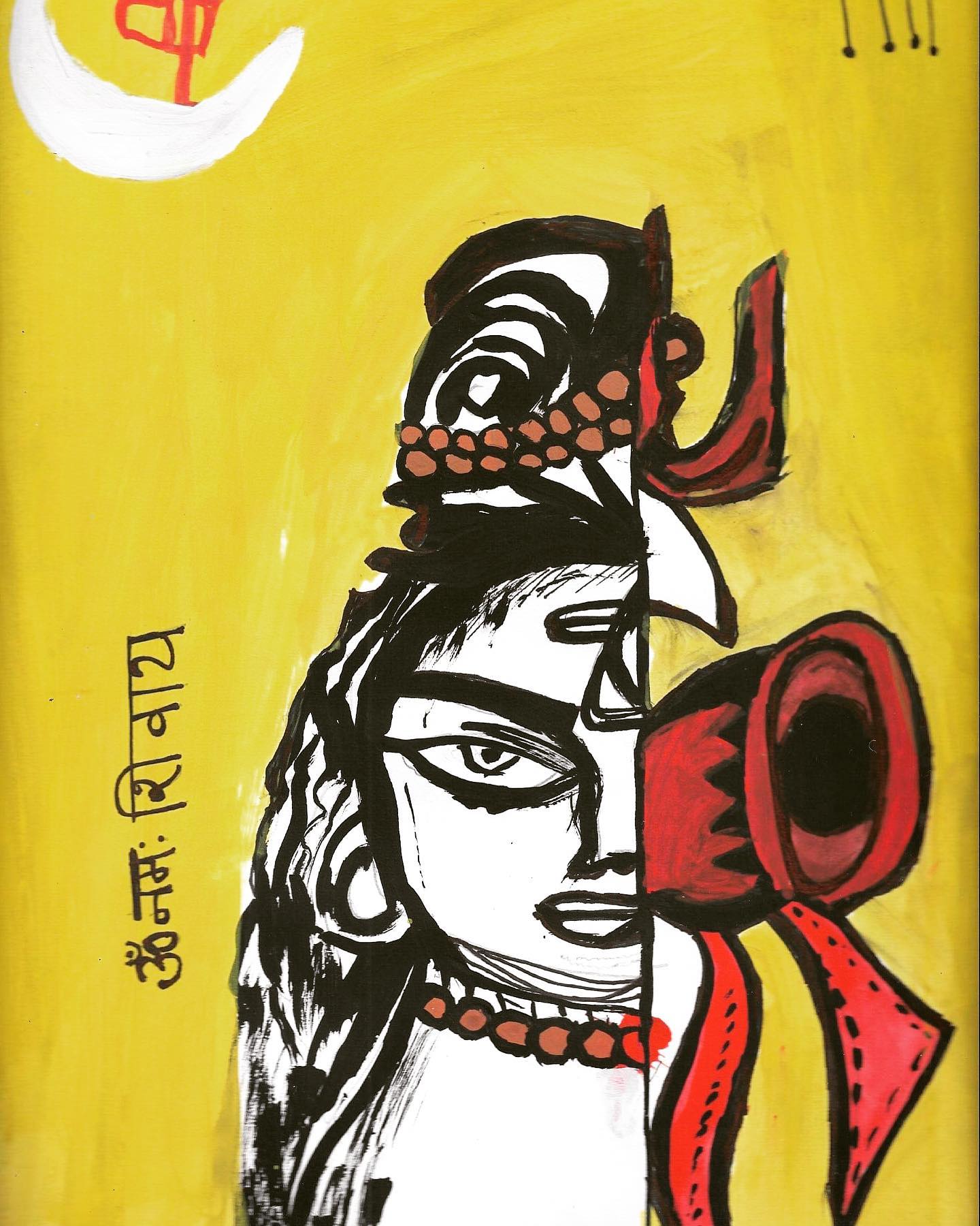 glass paintings of lord shiva