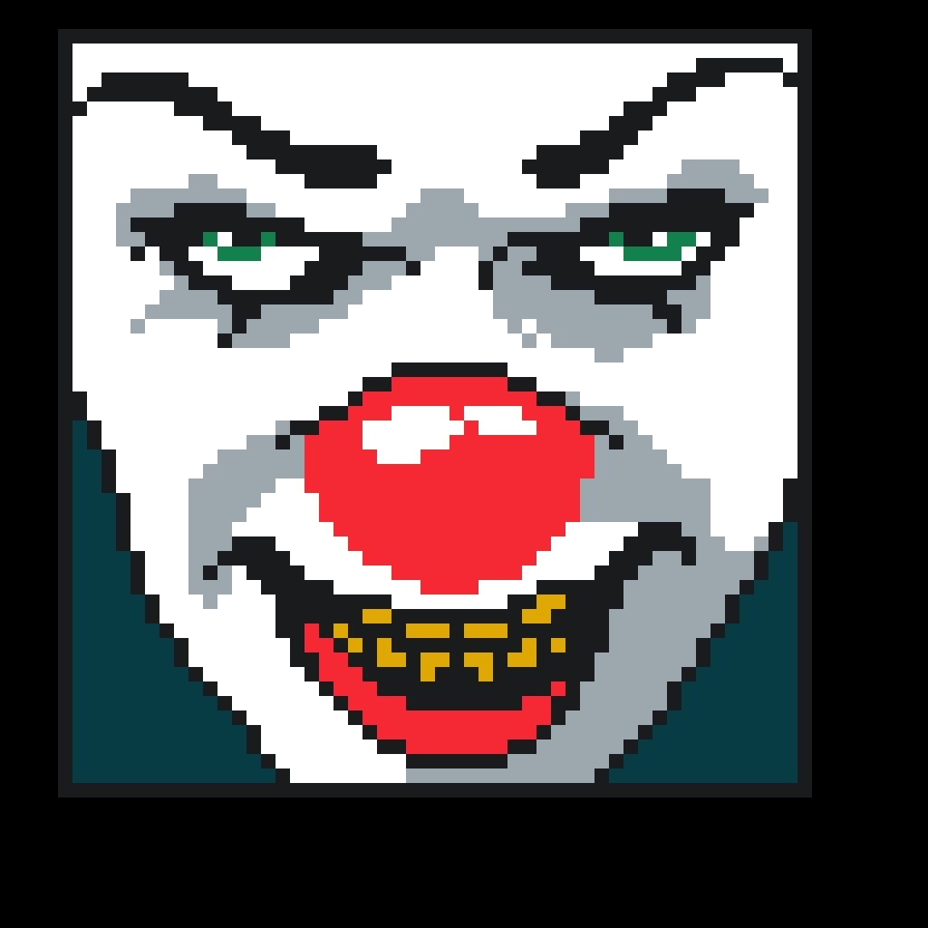 Cool Pixel Art  Joker Pixel Art