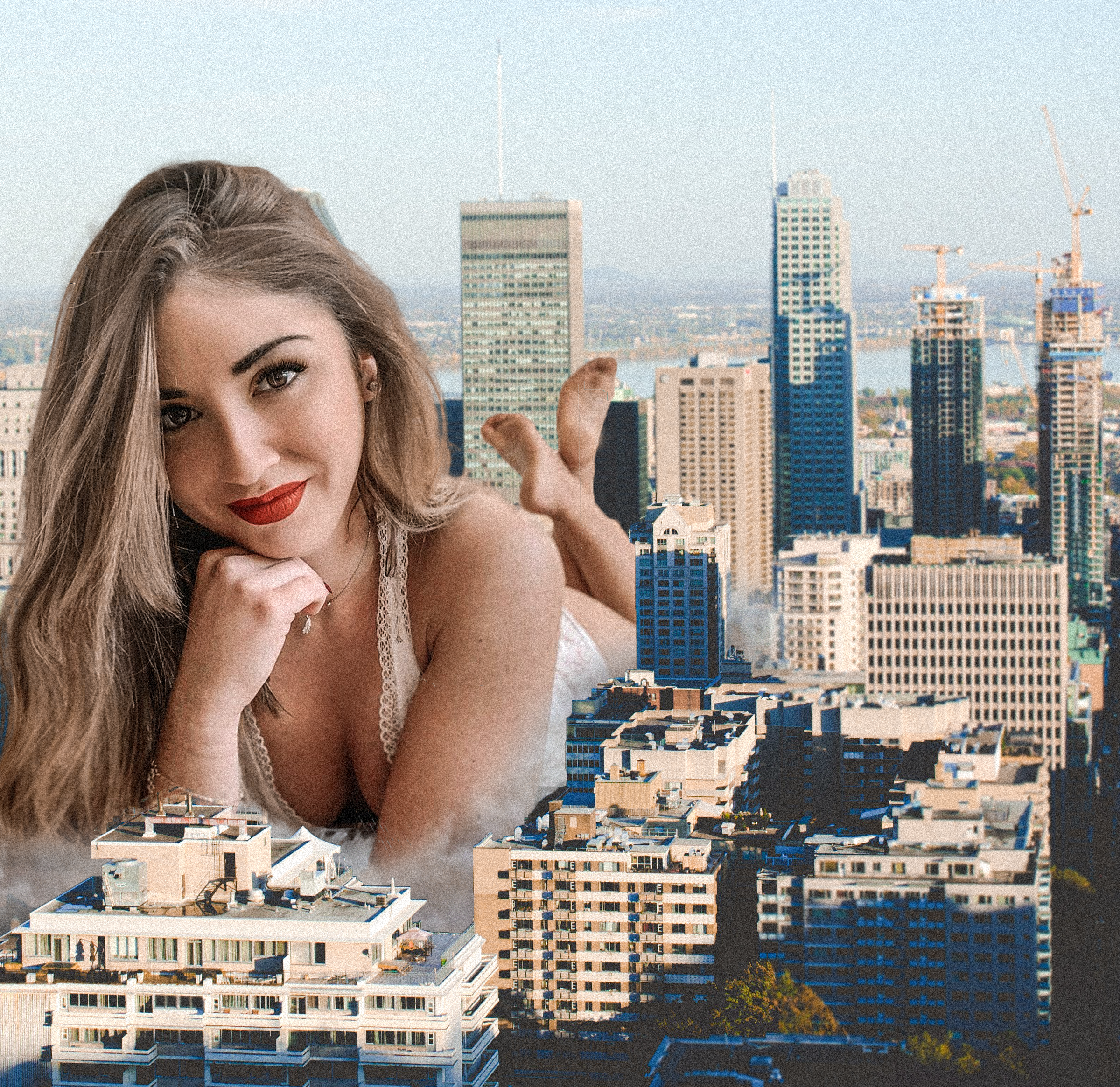 Giantess blonde girl - Giant woman Set 01 | OpenSea