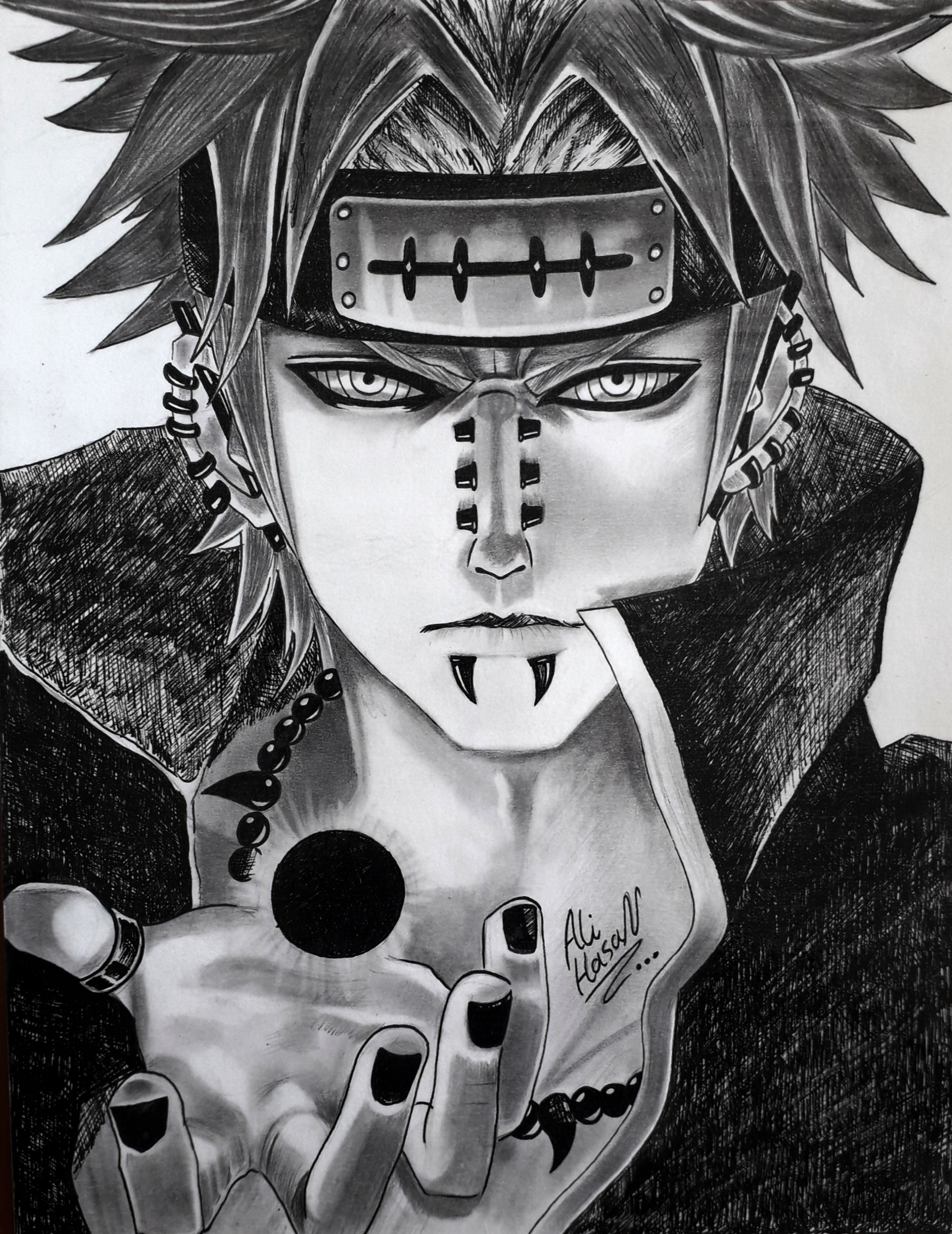 Naruto and pain hand drawing By Arteyata by cosplayclass on DeviantArt
