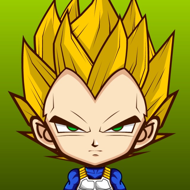 Dragon Ball Chibi Vegeta SSJ1