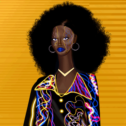 Black Future Collection: Long Neckie Adira by Nyla Hayes