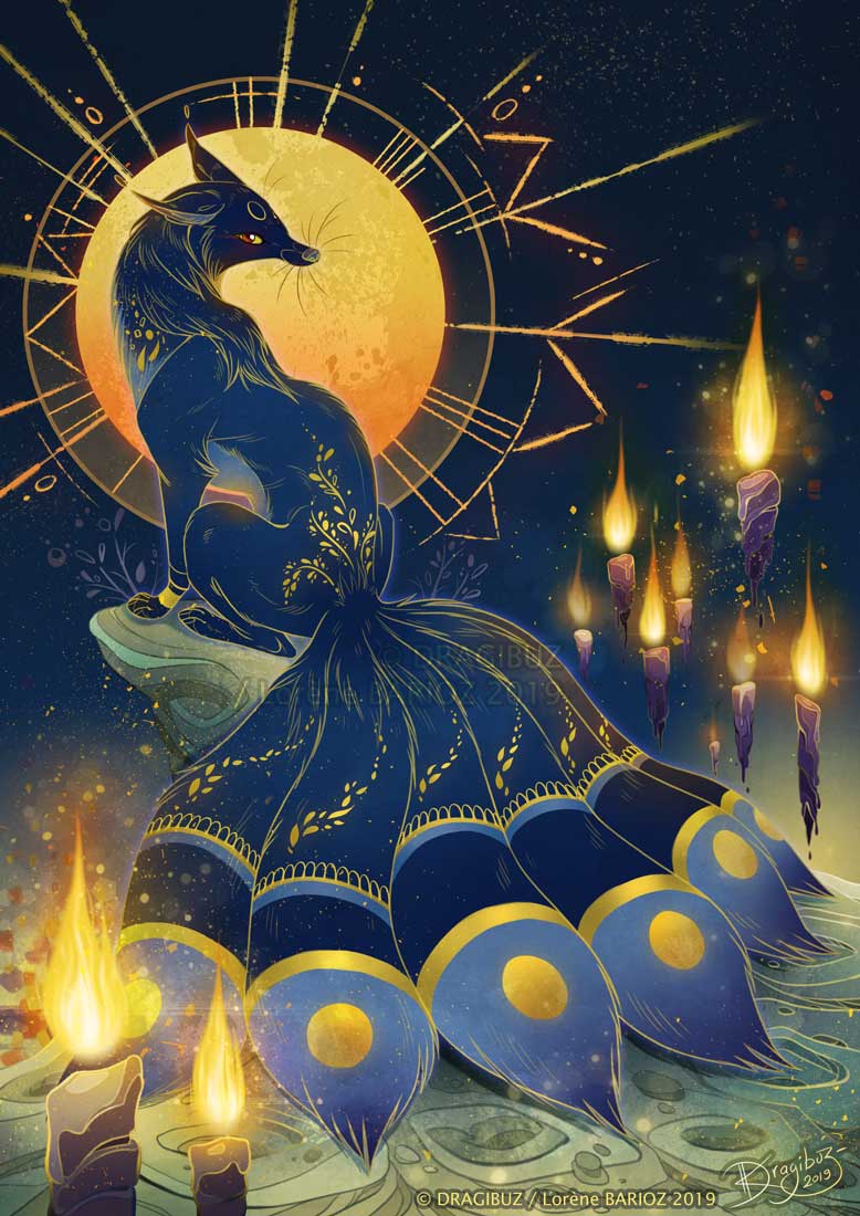 Aurora Borealis Full Moon' Poster, picture, metal print, paint by  WorldTravel Displate Art