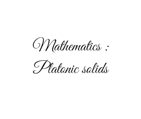 Mathematics : Platonic Solids - Collection | OpenSea