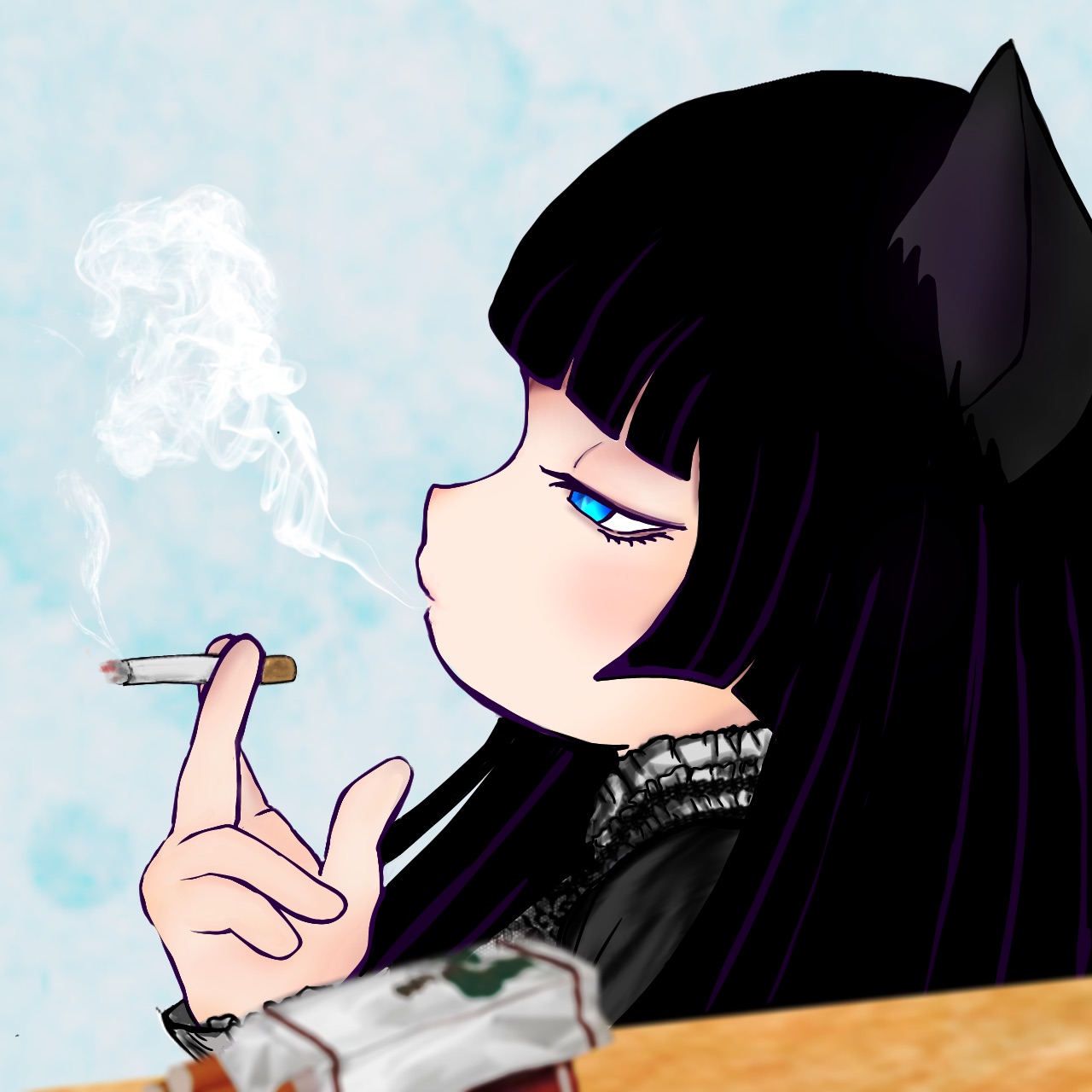 CAT GIRL~Cigarette~#37 - nekoko ~cute girls~ | OpenSea