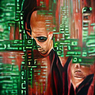 The Matrix AI Acrylic Art - PhelanVoin's AI Acrylic Art | OpenSea