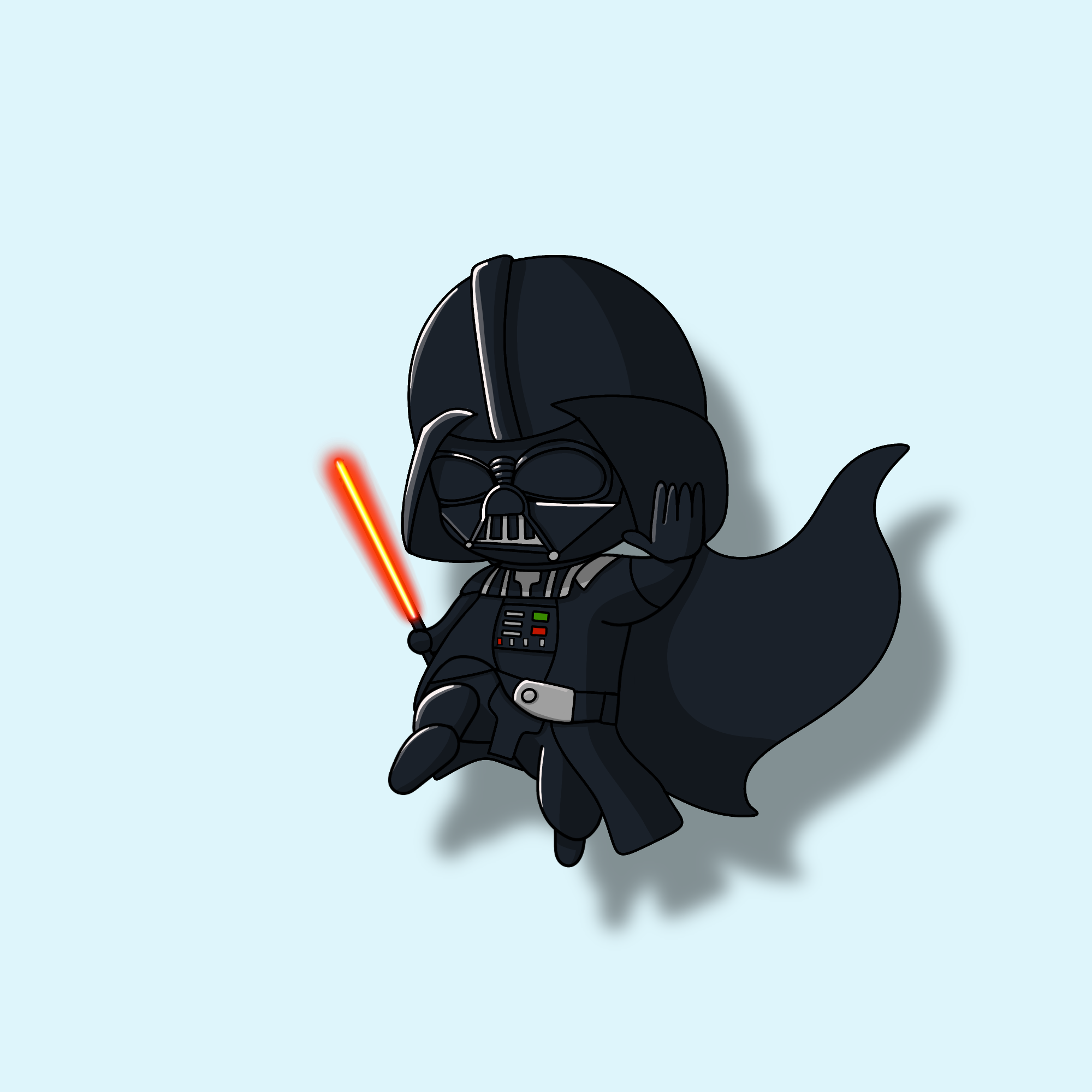 cute darth vader chibi