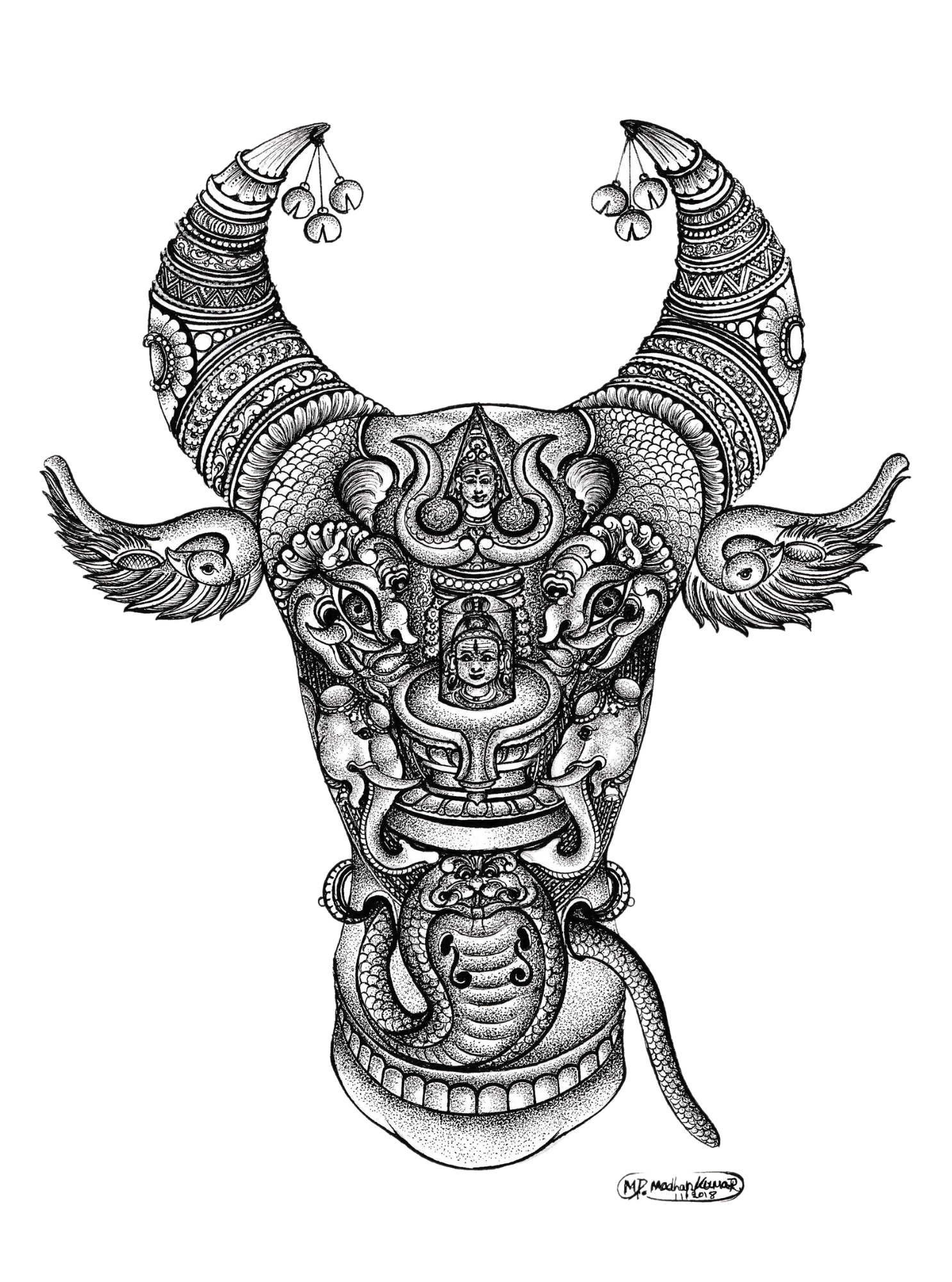 Shiva tattoo created by Illuminati studio. #shiva #tattoo #realism #inked  #om #hindu #illuminati #holycow #nandi #art #design #trishul… | Instagram