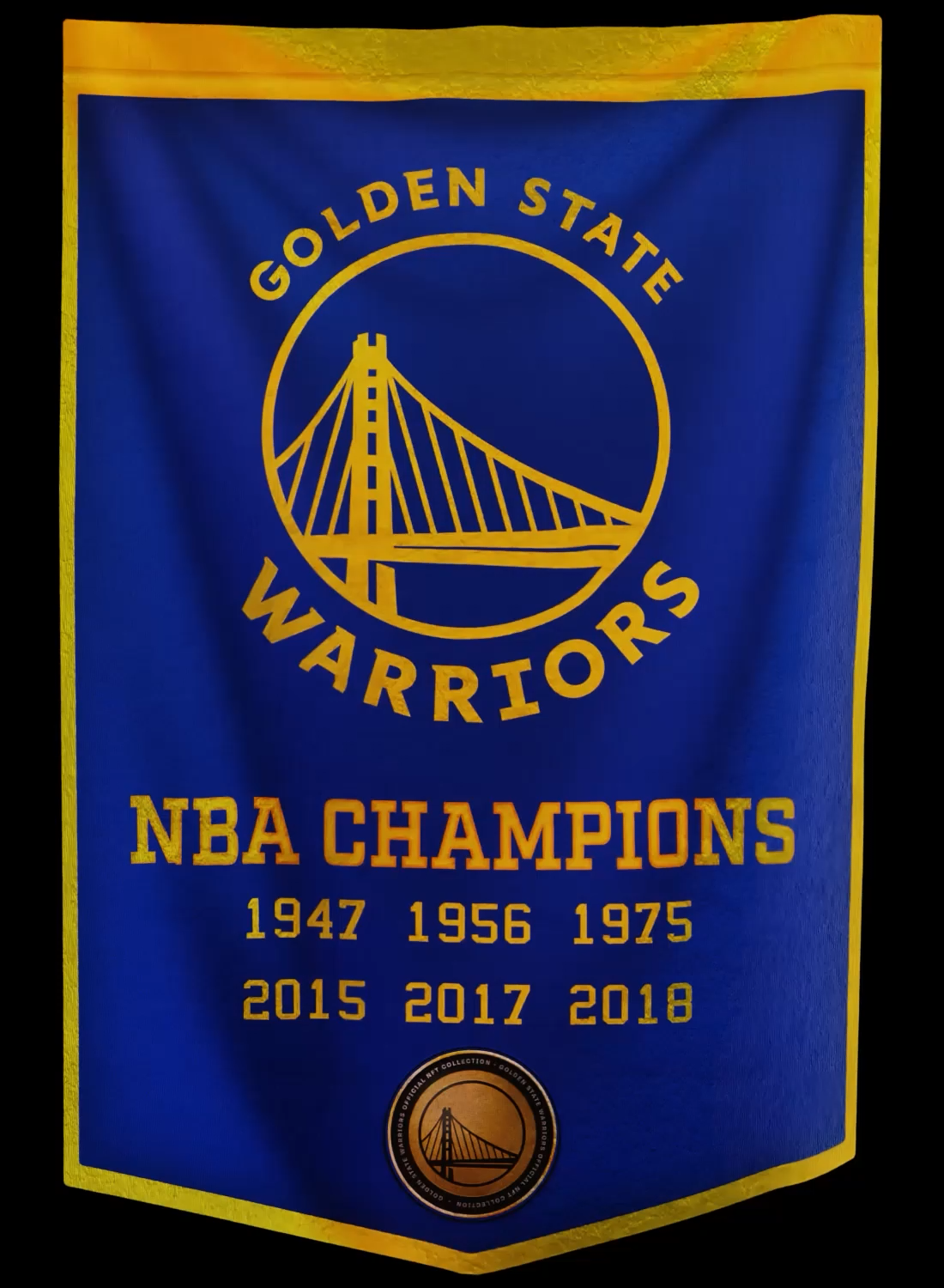 Golden State Warriors 3' x 5' 2015 NBA Champs Flag – Lefty's Sports