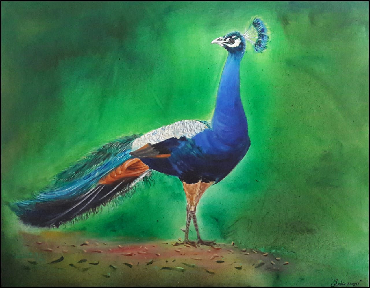 peacock painting nft - @ Annu_Nft the multi colection | OpenSea
