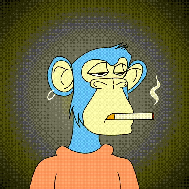 Bored Ape Smoking 9 Animation Gif Blink - (FREE) Bored Ape Smoking Club |  OpenSea