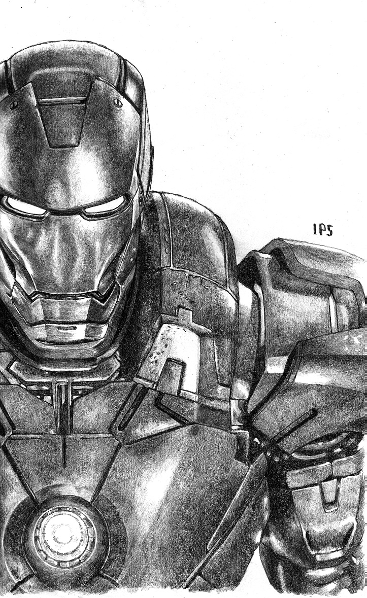 Iron Man Sketch Coloring Page - Free Printable Coloring Pages for Kids