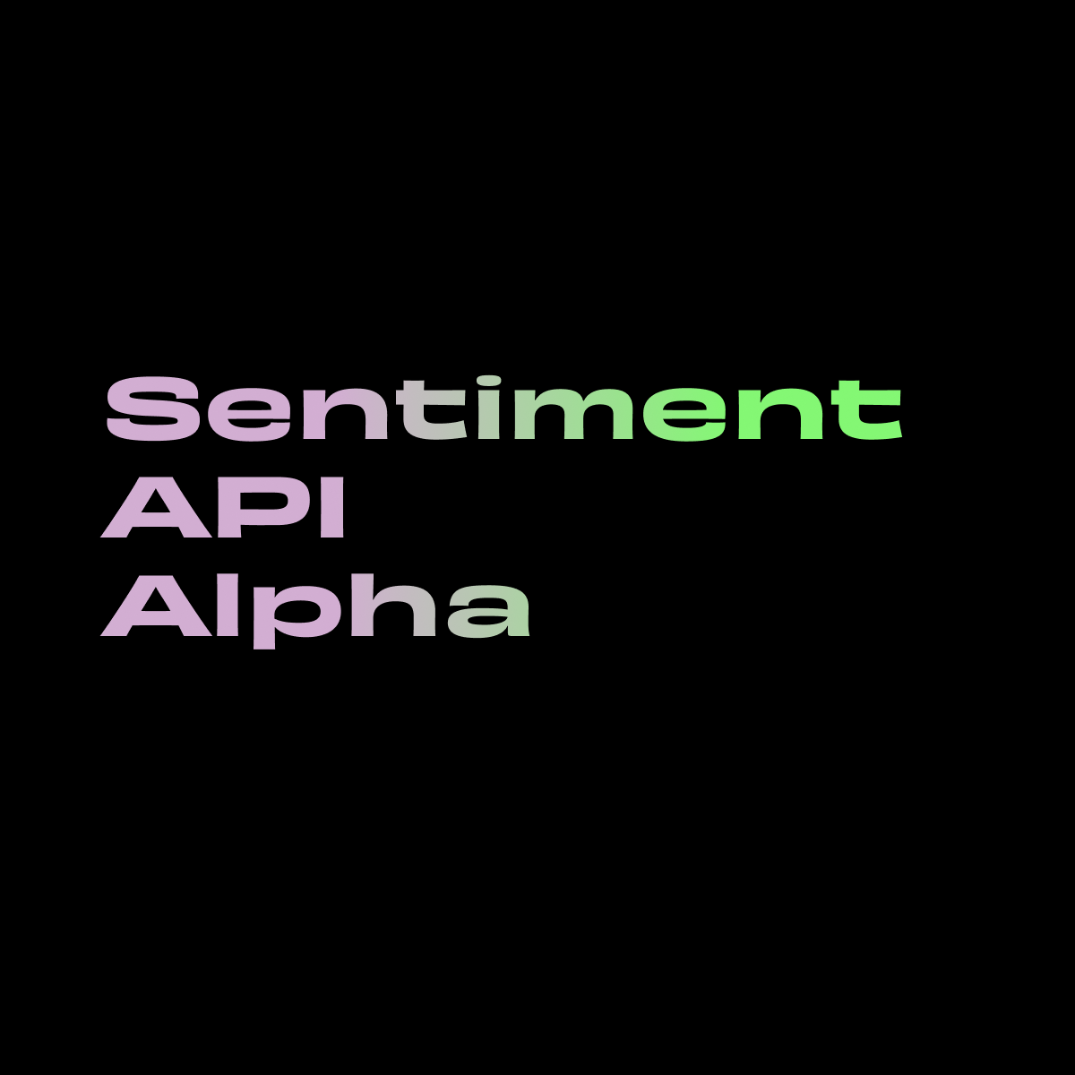 NXC Sentiment API Alpha