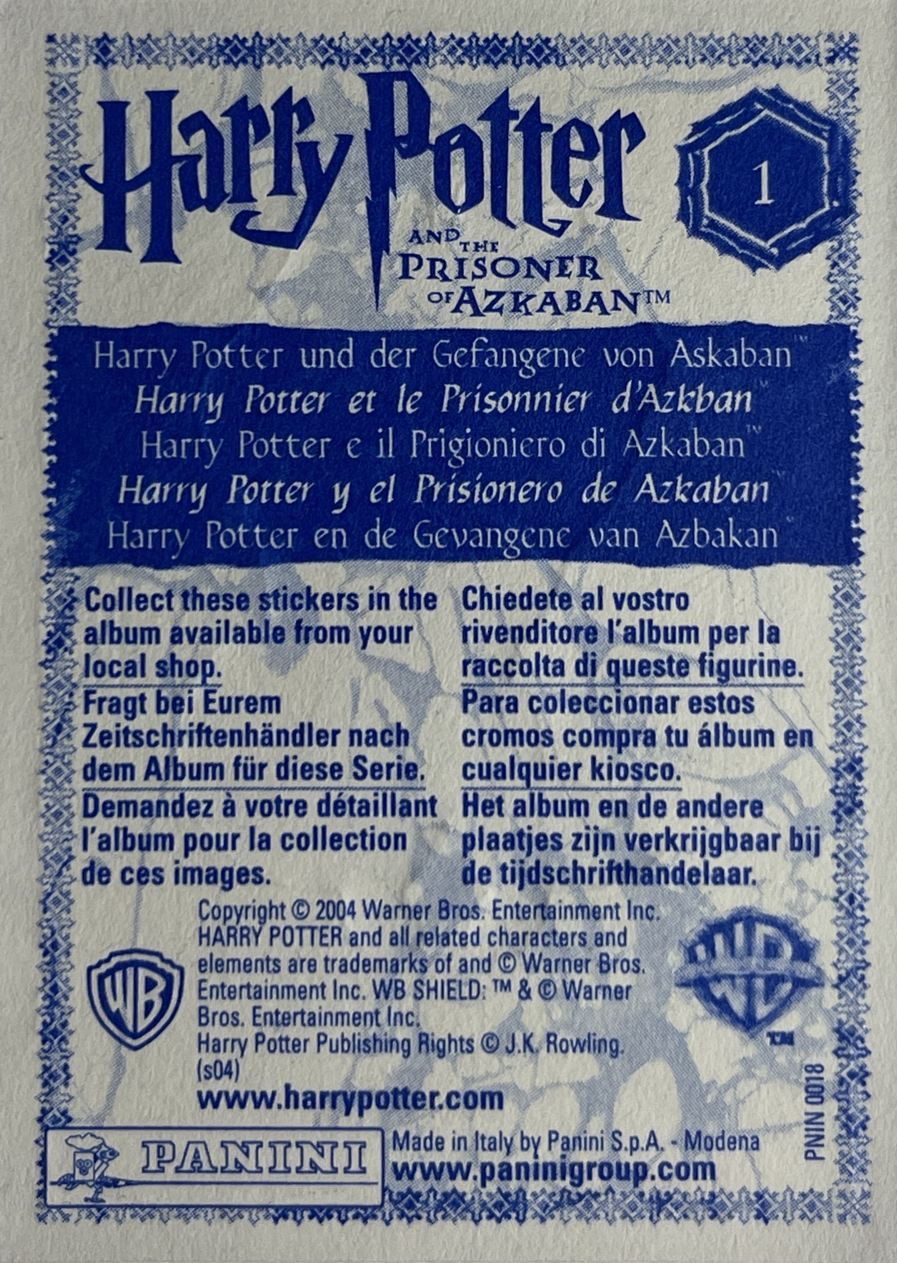 HP and The Prisoner of Azkaban Collectible Cards Collection OpenSea